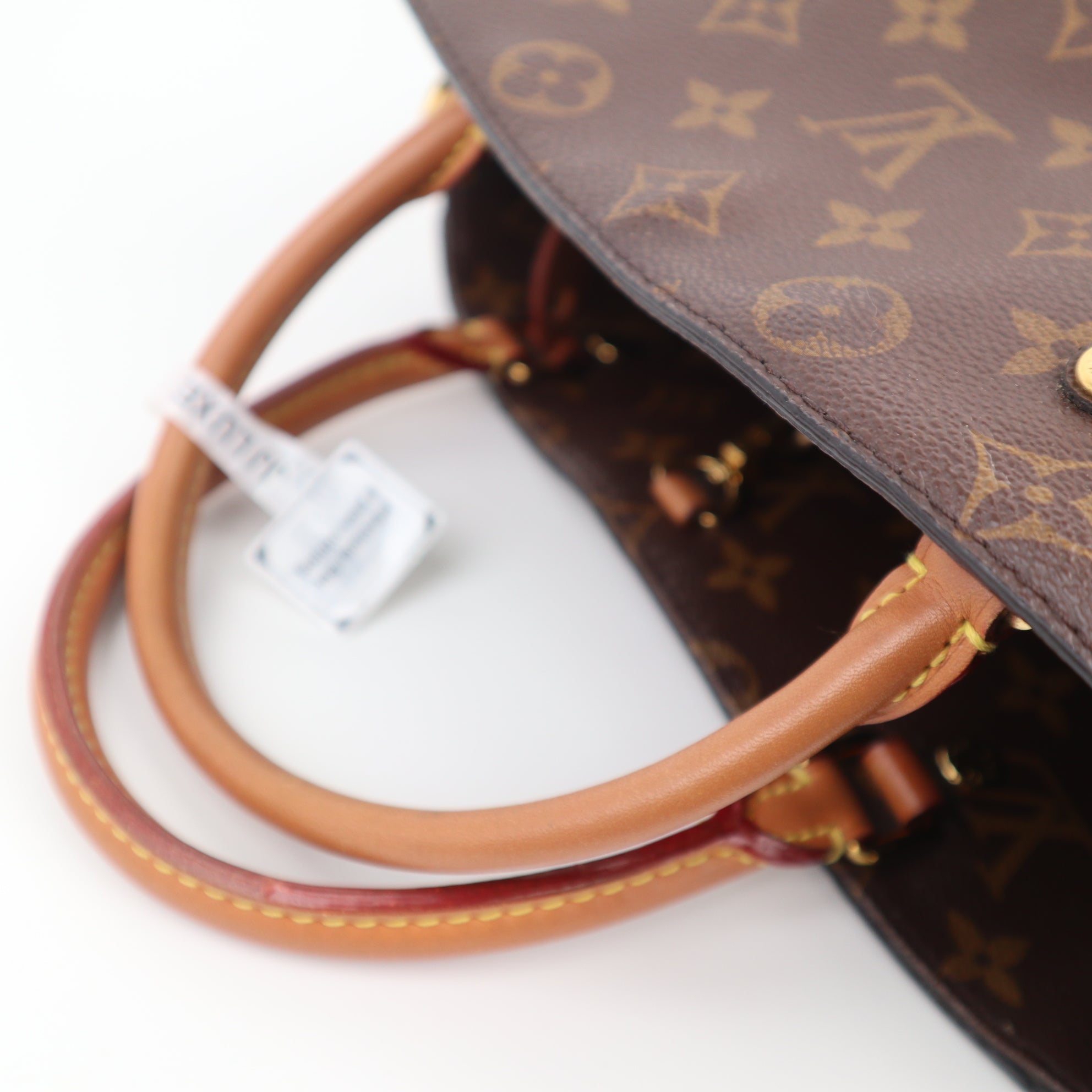 C2519R Louis Vuitton Top Handle Bag Monogram Montaigne BB | Pre-Owned Very Good Brown Monogram Coated Canvas