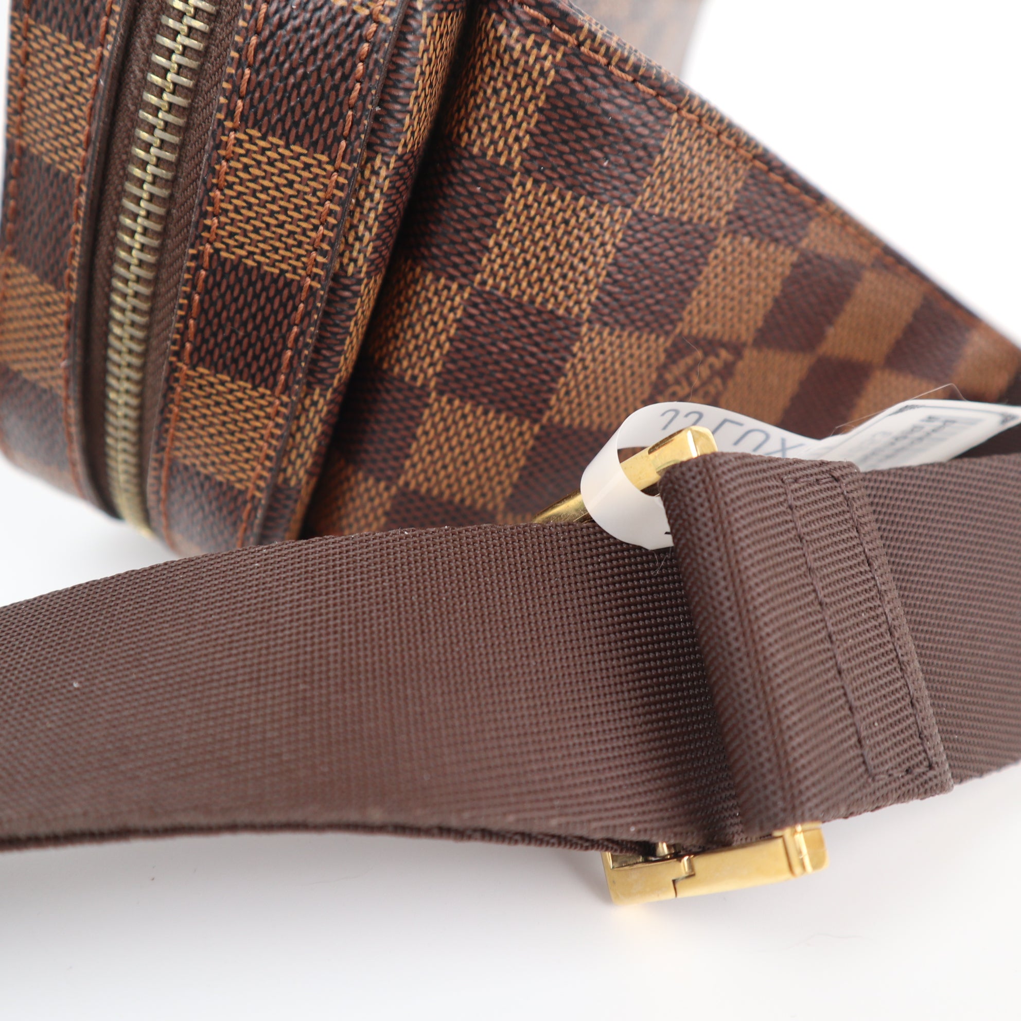 Louis Vuitton Damier Canvas Geronimos Hip Bag Shoulder Bag C1653 | Pre-Owned Excellent Brown Damier Canvas