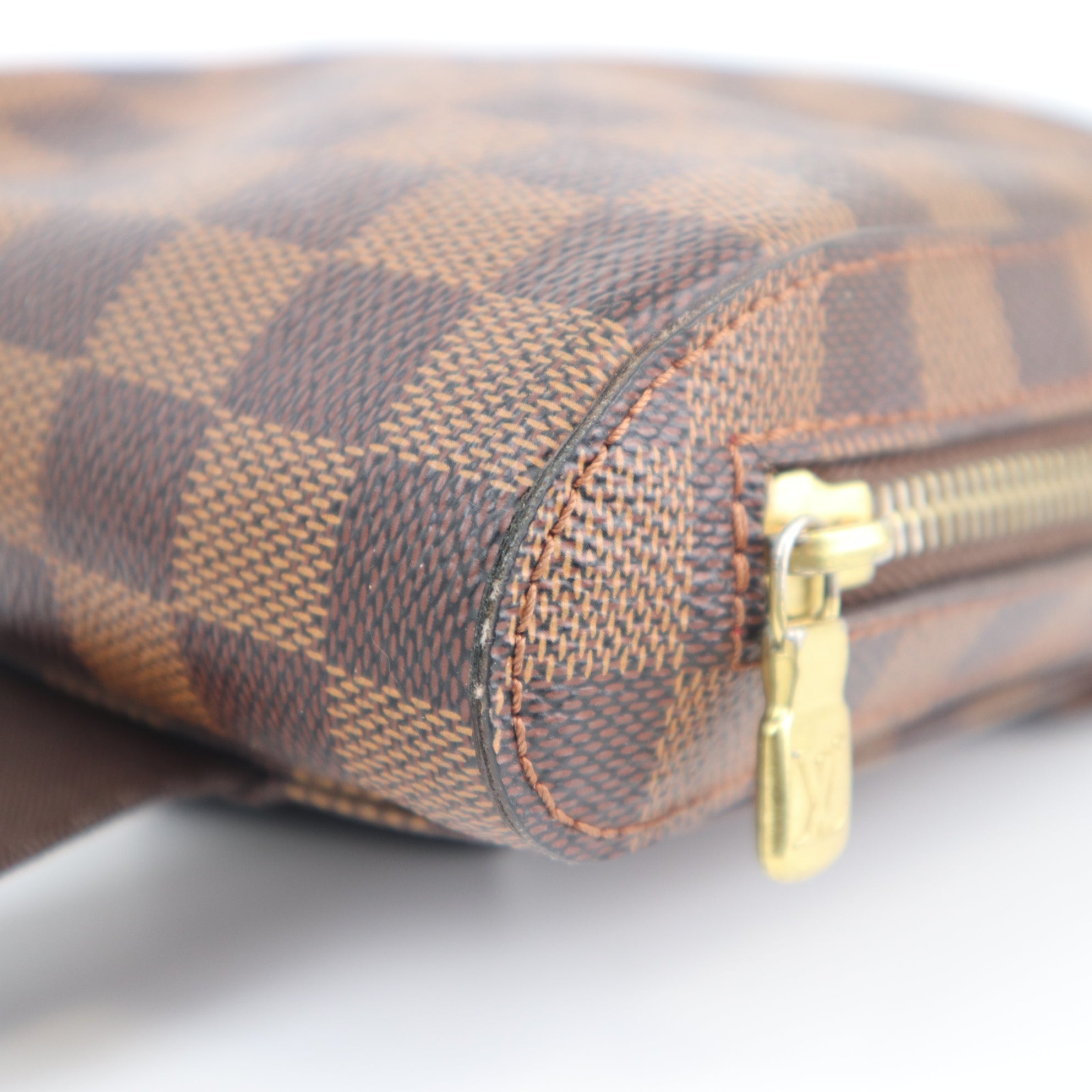 Louis Vuitton Damier Canvas Geronimos Hip Bag Shoulder Bag C1653 | Pre-Owned Excellent Brown Damier Canvas