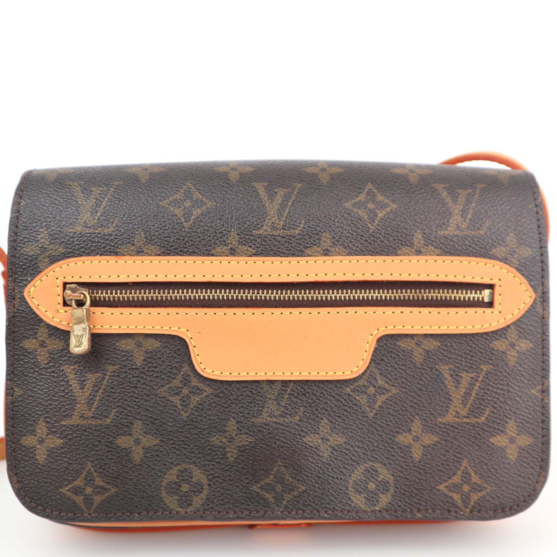 C2521R Louis Vuitton Crossbody Bag Monogram Saint Germain 28 | Pre-Owned Excellent Brown Monogram Coated Canvas