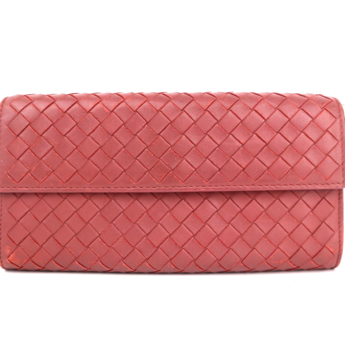 C2526# Bottega Veneta Wallet Nappa Intrecciato Continental Wallet | Pre-Owned Very Good Intrecciato Leather