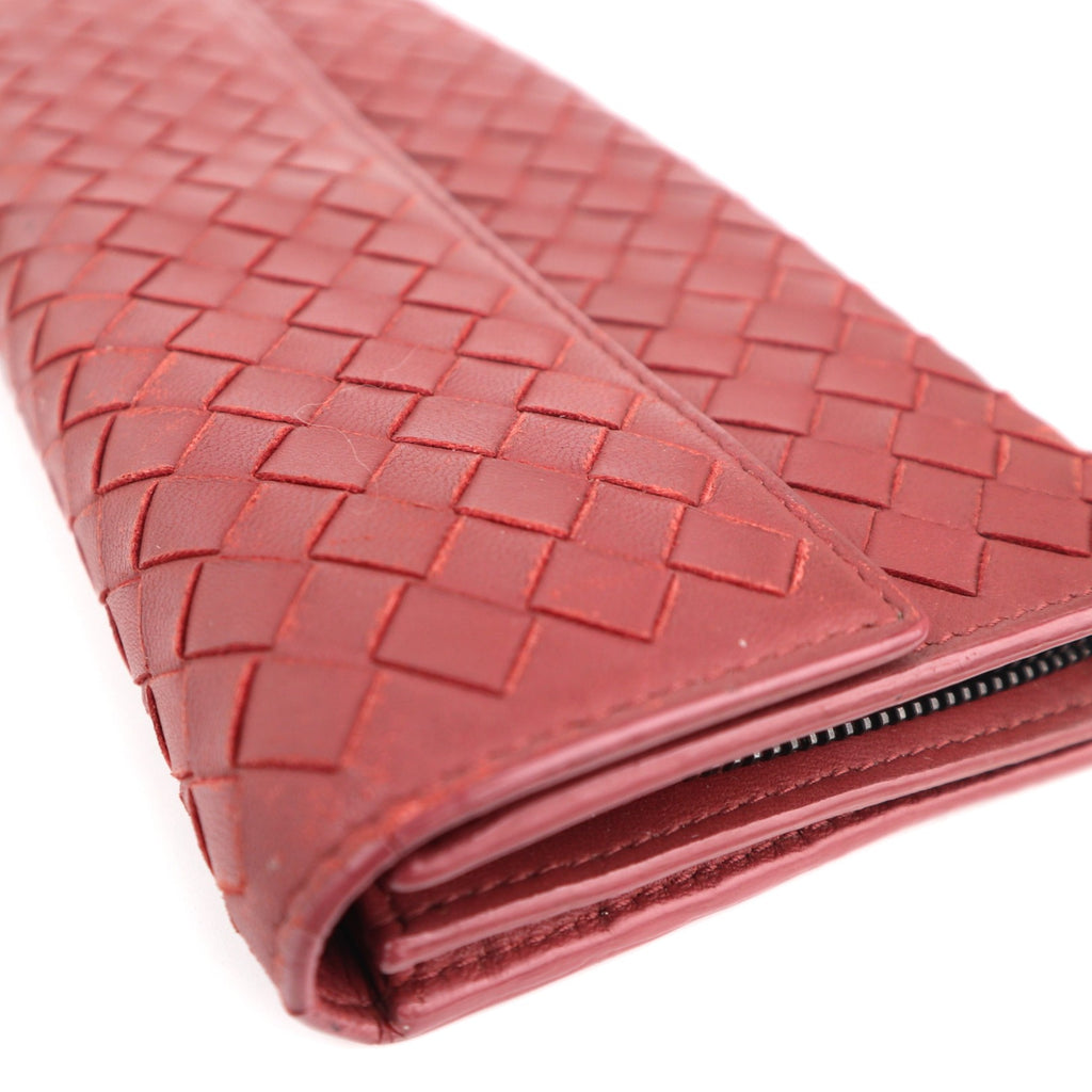 C2526# Bottega Veneta Wallet Nappa Intrecciato Continental Wallet | Pre-Owned Very Good Intrecciato Leather