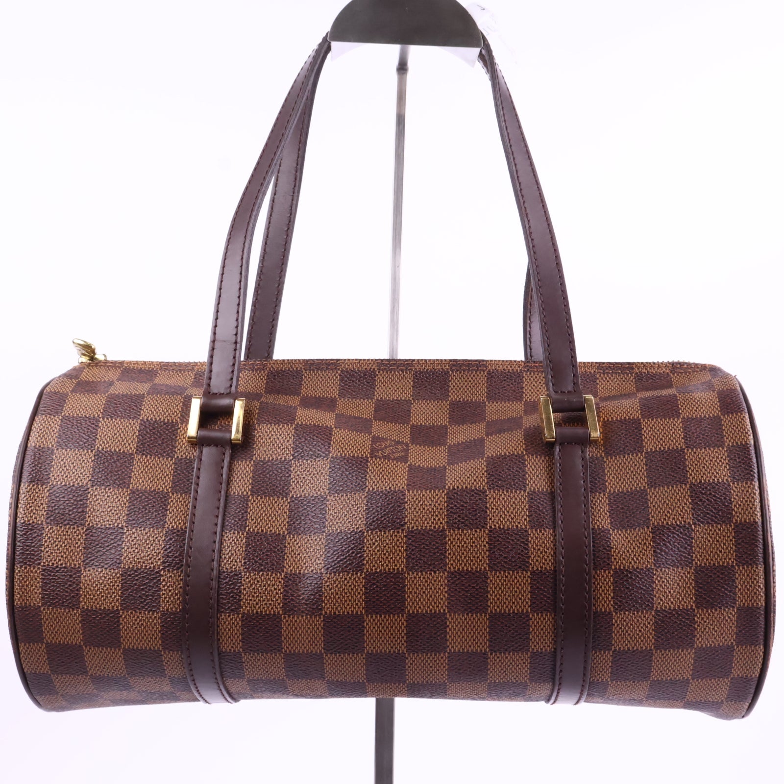 J2955 Louis Vuitton Shoulder Bag Damier Ebene Papillon 30 | Pre-Owned Brown Damier Ebene Coated Canvas; Leather