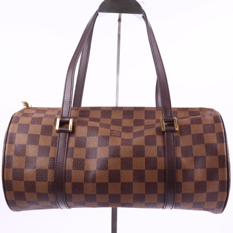 J2955 Louis Vuitton Shoulder Bag Damier Ebene Papillon 30 | Pre-Owned Brown Damier Ebene Coated Canvas; Leather