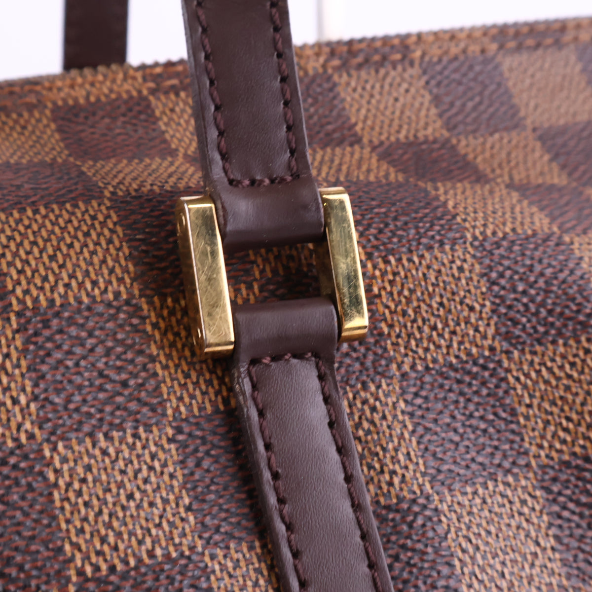 J2955 Louis Vuitton Shoulder Bag Damier Ebene Papillon 30 | Pre-Owned Brown Damier Ebene Coated Canvas; Leather