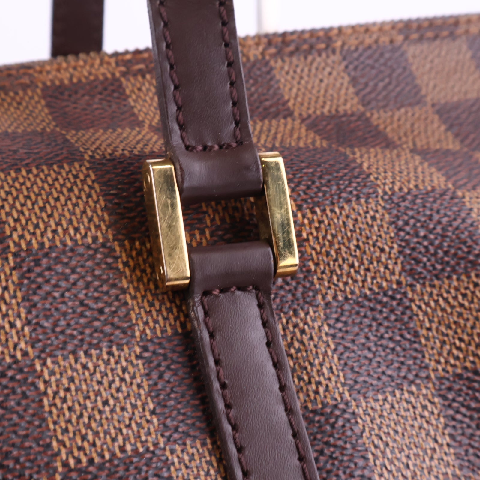 J2955 Louis Vuitton Shoulder Bag Damier Ebene Papillon 30 | Pre-Owned Brown Damier Ebene Coated Canvas; Leather