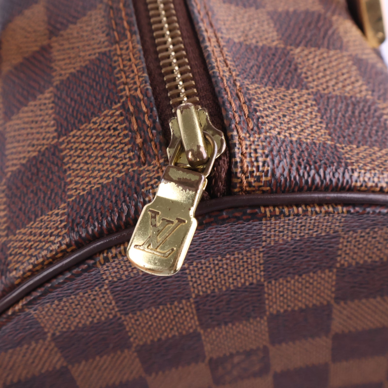 J2955 Louis Vuitton Shoulder Bag Damier Ebene Papillon 30 | Pre-Owned Brown Damier Ebene Coated Canvas; Leather