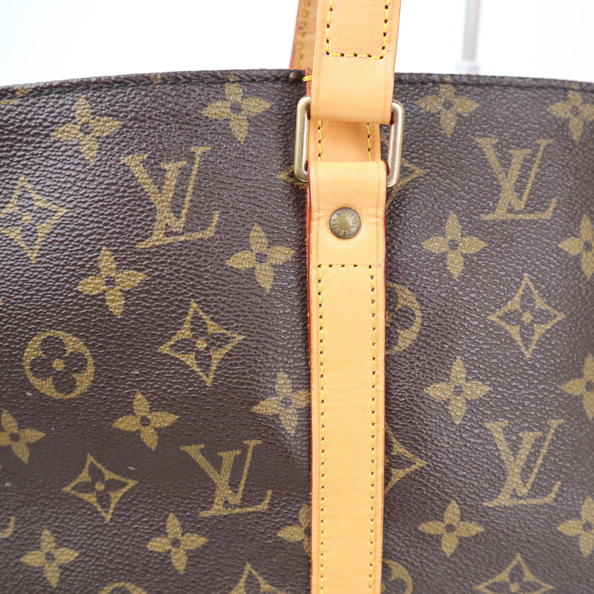 Louis Vuitton Monogram Canvas Sac Shopping Tote Shoulder Bag C1661R | Pre-Owned Very Good Brown Monogram Canvas