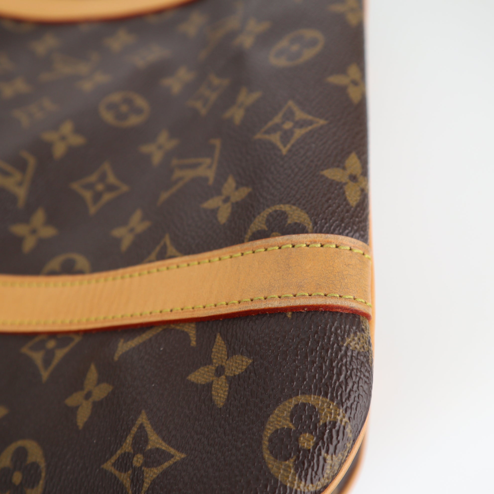Louis Vuitton Monogram Canvas Sac Shopping Tote Shoulder Bag C1661R | Pre-Owned Very Good Brown Monogram Canvas