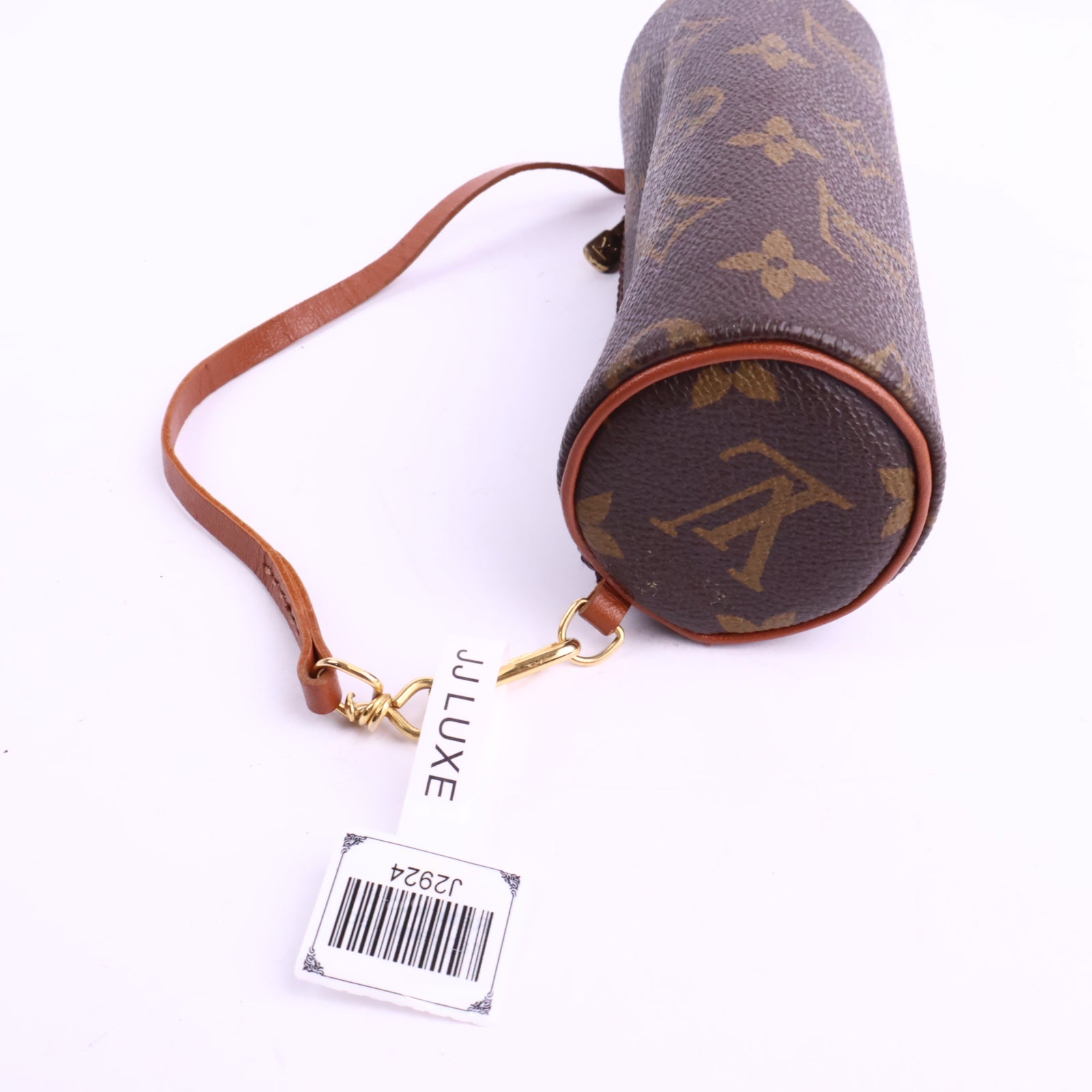 J2924R Louis Vuitton Mini Bag Monogram Canvas Papillon Mini Pochette | Pre-Owned Brown Monogram Coated Canvas; Leather