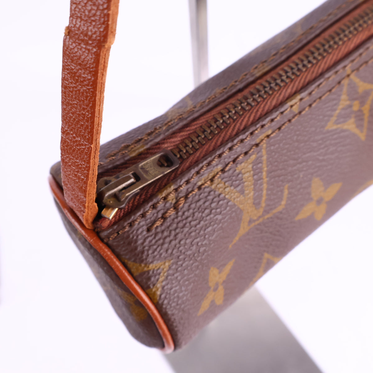 J2926R Louis Vuitton Mini Bag Monogram Canvas Papillon Mini Pochette | Pre-Owned Brown Monogram Coated Canvas; Leather