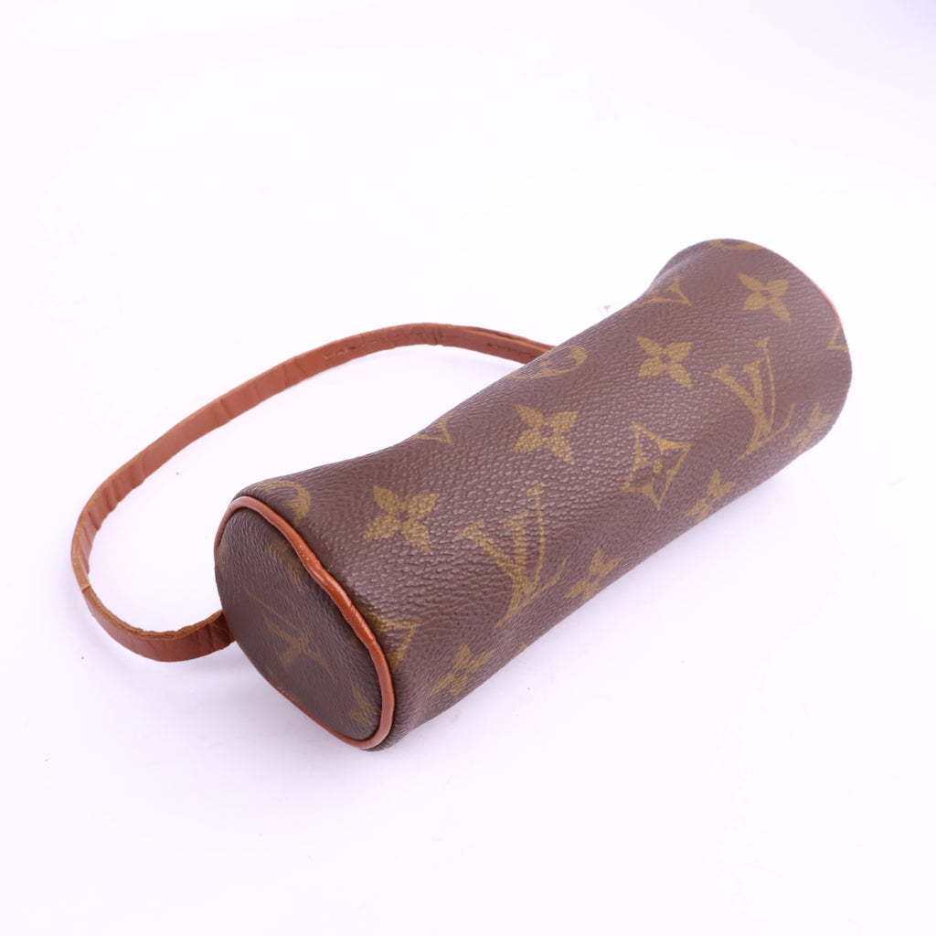 J2926R Louis Vuitton Mini Bag Monogram Canvas Papillon Mini Pochette | Pre-Owned Brown Monogram Coated Canvas; Leather