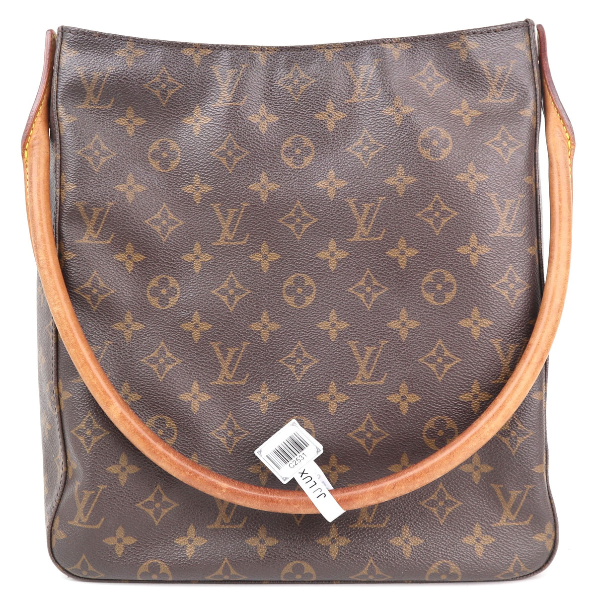 C2531 Louis Vuitton Shoulder Bag Looping GM Monogram | Pre-Owned Very Good Brown Monogram Coated Canvas, Leather Trim