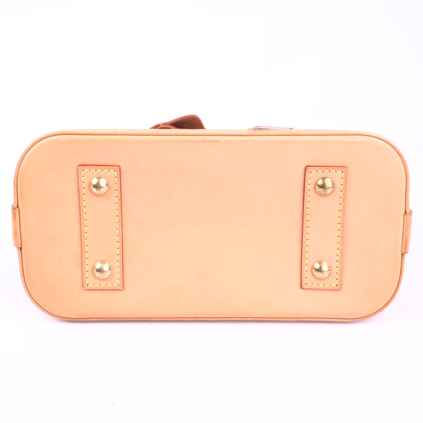 J2910 Louis Vuitton Top Handle Bag Monogram Alma BB | Pre-Owned Brown Monogram Coated canvas, Leather trim