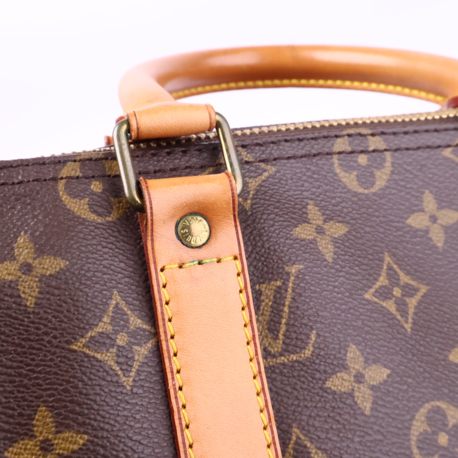 J2928 Louis Vuitton Keepall 45| Pre-Owned Brown Monogram Coated canvas, Leather trim
