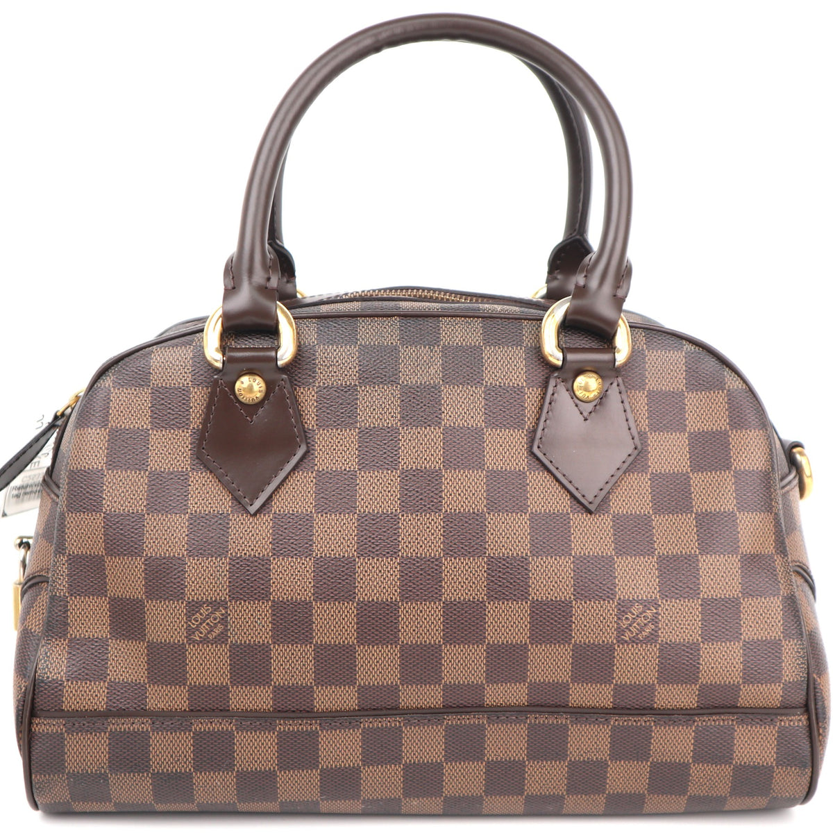 C2533R Louis Vuitton Top Handle Bag Damier Ebene Duomo | Pre-Owned Very Good Brown Damier Ebene Coated Canvas, Leather Trim