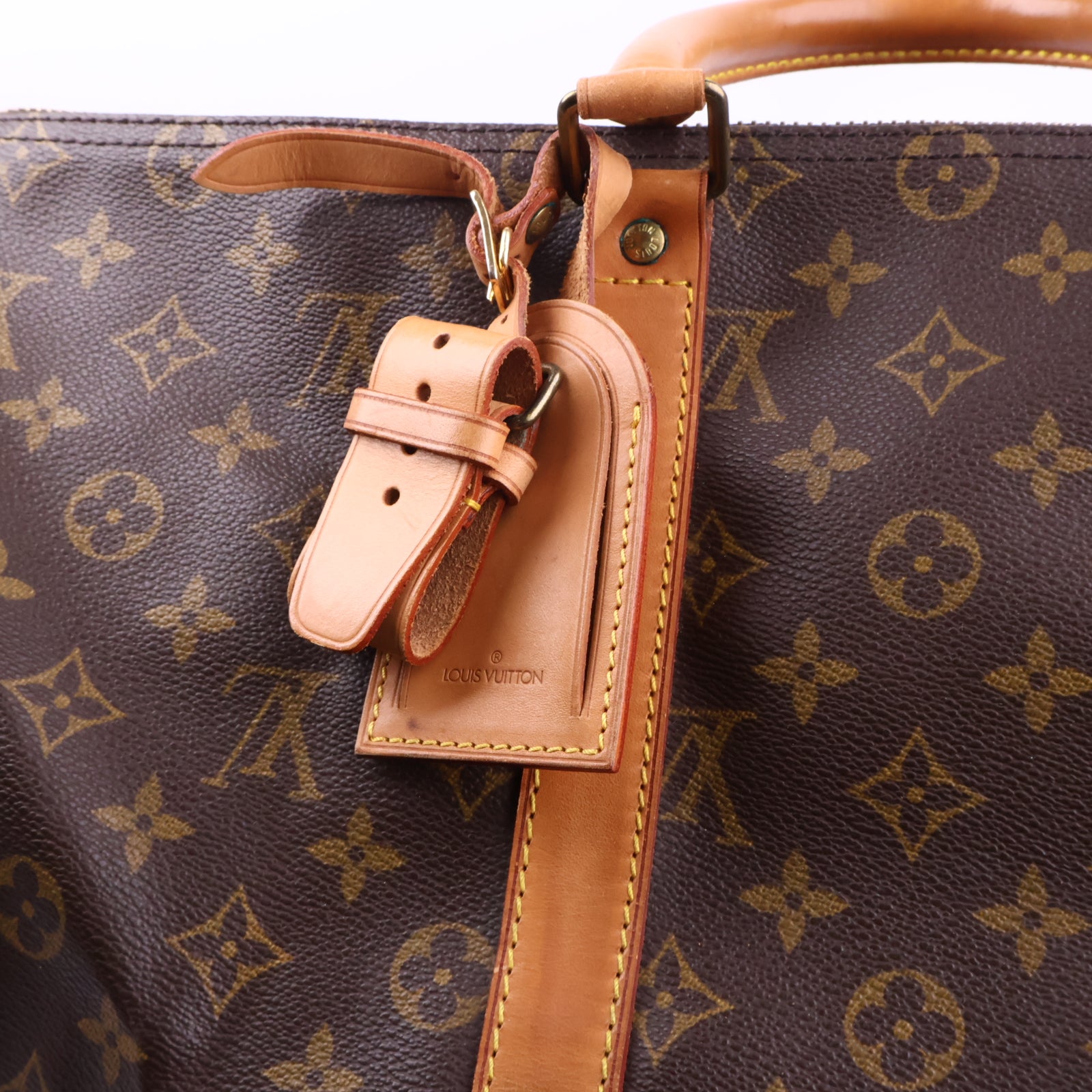 J2928 Louis Vuitton Keepall 45| Pre-Owned Brown Monogram Coated canvas, Leather trim