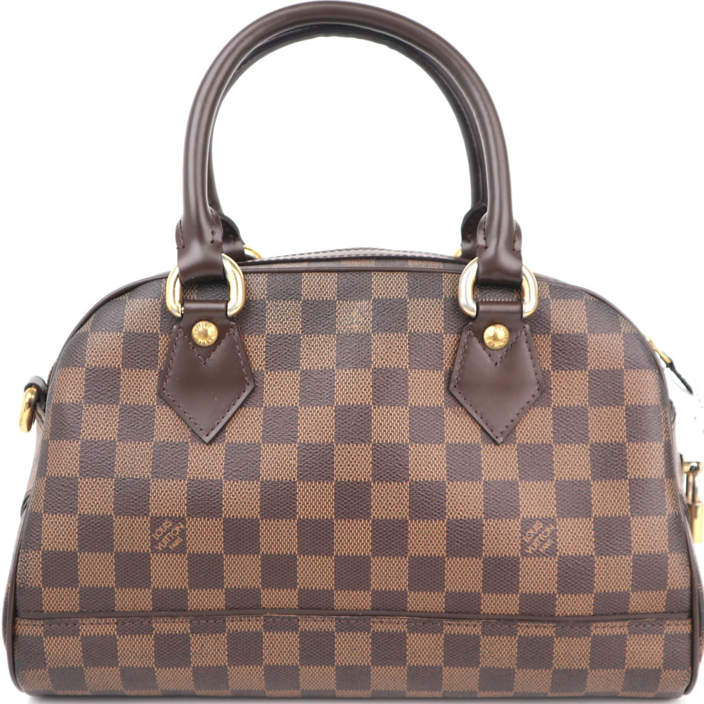 C2533R Louis Vuitton Top Handle Bag Damier Ebene Duomo | Pre-Owned Very Good Brown Damier Ebene Coated Canvas, Leather Trim