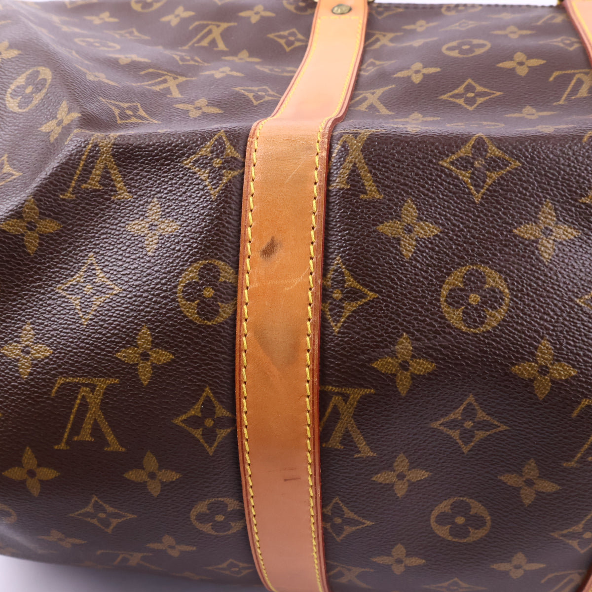 J2928 Louis Vuitton Keepall 45| Pre-Owned Brown Monogram Coated canvas, Leather trim