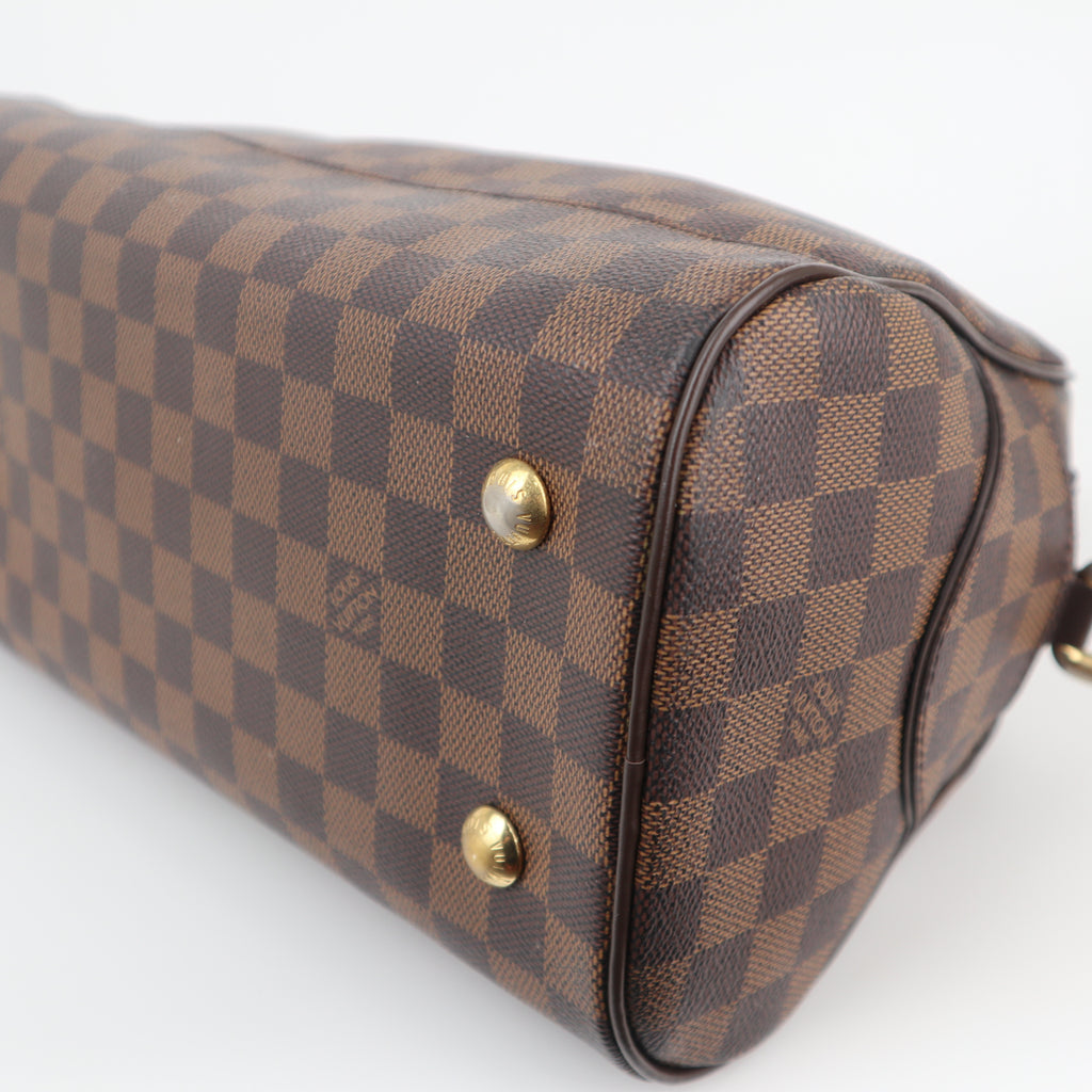 C2533R Louis Vuitton Top Handle Bag Damier Ebene Duomo | Pre-Owned Very Good Brown Damier Ebene Coated Canvas, Leather Trim