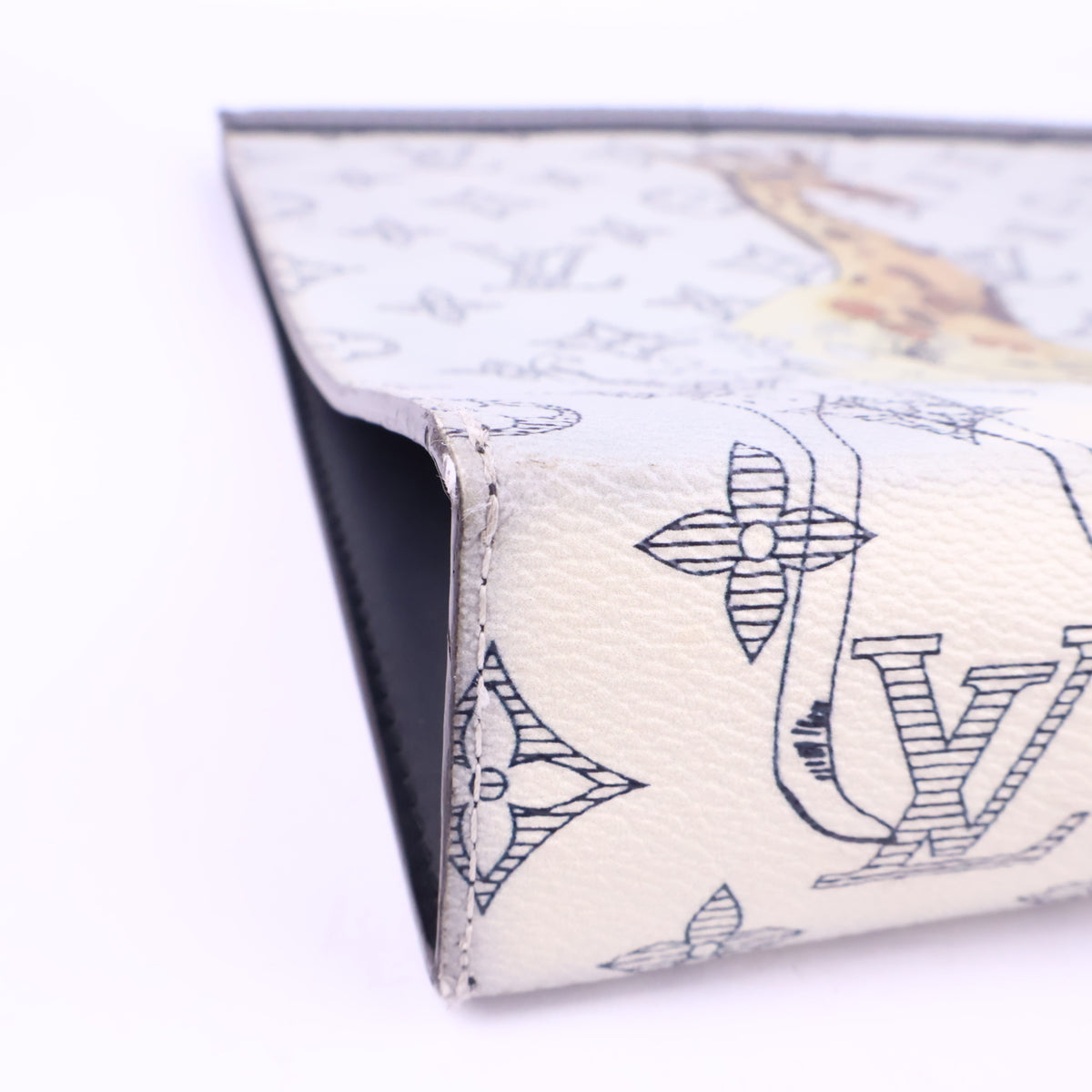 J2841 Louis Vuitton Clutch Bag Louis Vuitton x Chapman Brothers Savane Pochette Voyage | Pre-Owned Savane / Monogram Canvas