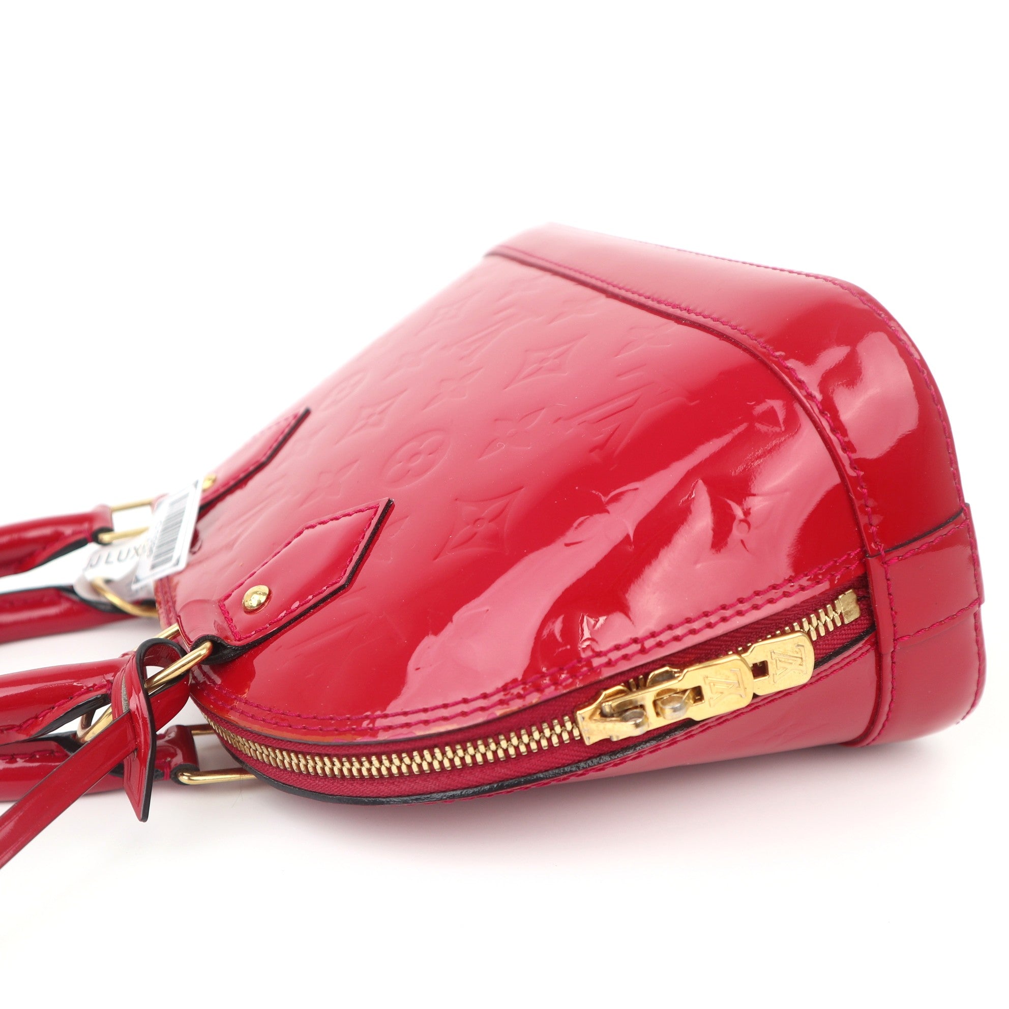 C1096 LOUIS VUITTON Monogram Vernis Alma Indian Rose 2 Way Bag-Pre Owned
