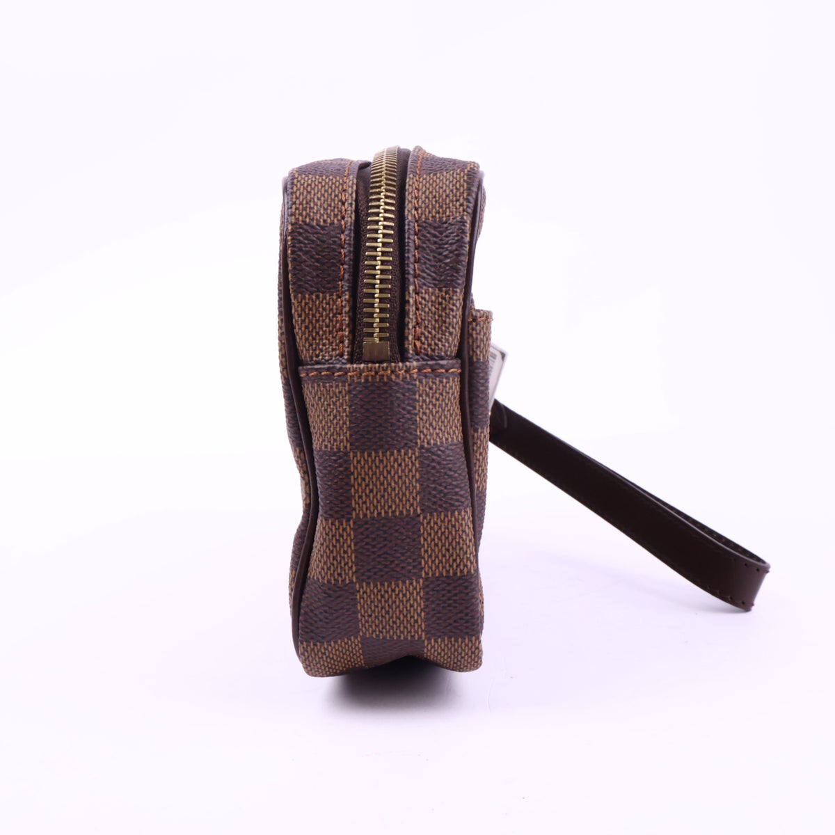 J2829 Louis Vuitton Clutch Bag Damier Ebene Saint Paul Pochette | Pre-Owned Brown Damier Ebene Canvas