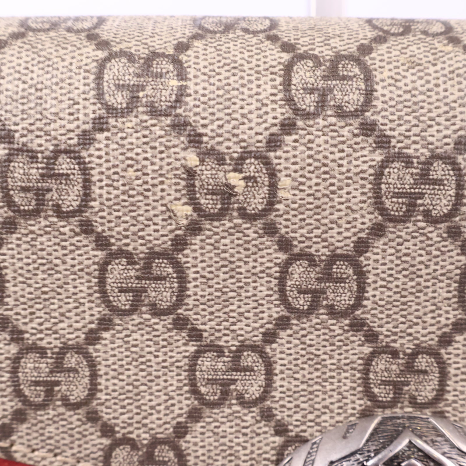 J2840 Gucci Crossbody Bag GG Canvas Dionysus | Pre-Owned Beige / Brown GG Canvas Canvas