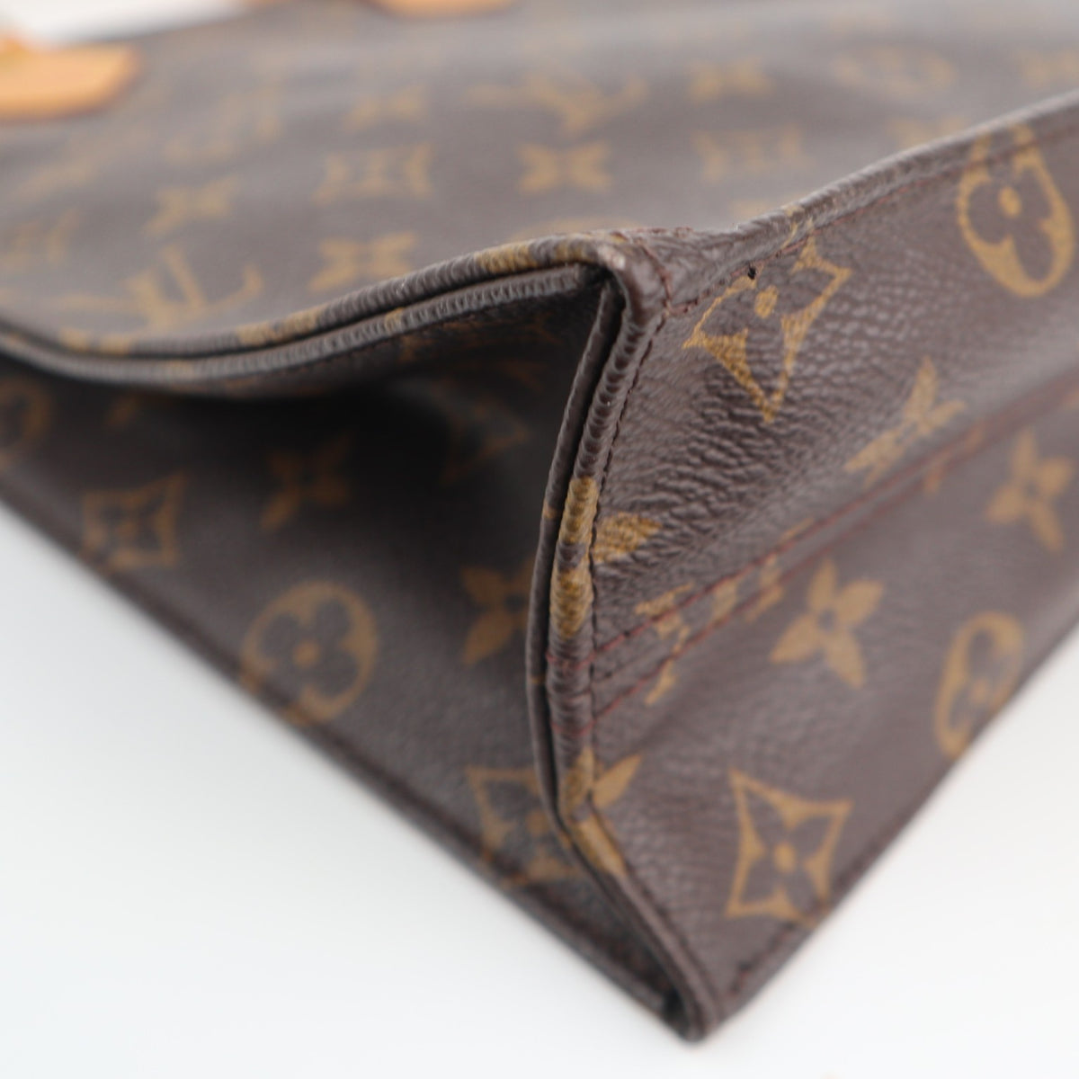Louis Vuitton Monogram Canvas Sac Plat PM Shoulder Bag C1676R | Pre-Owned Very Good Brown Monogram Canvas