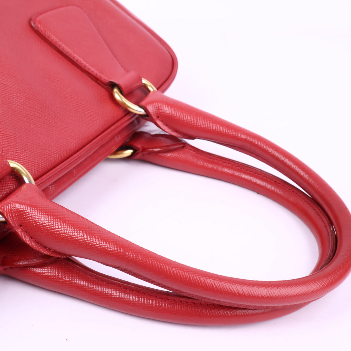 J2838# Prada Shoulder Bag Saffiano Lux | Pre-Owned Plain Leather
