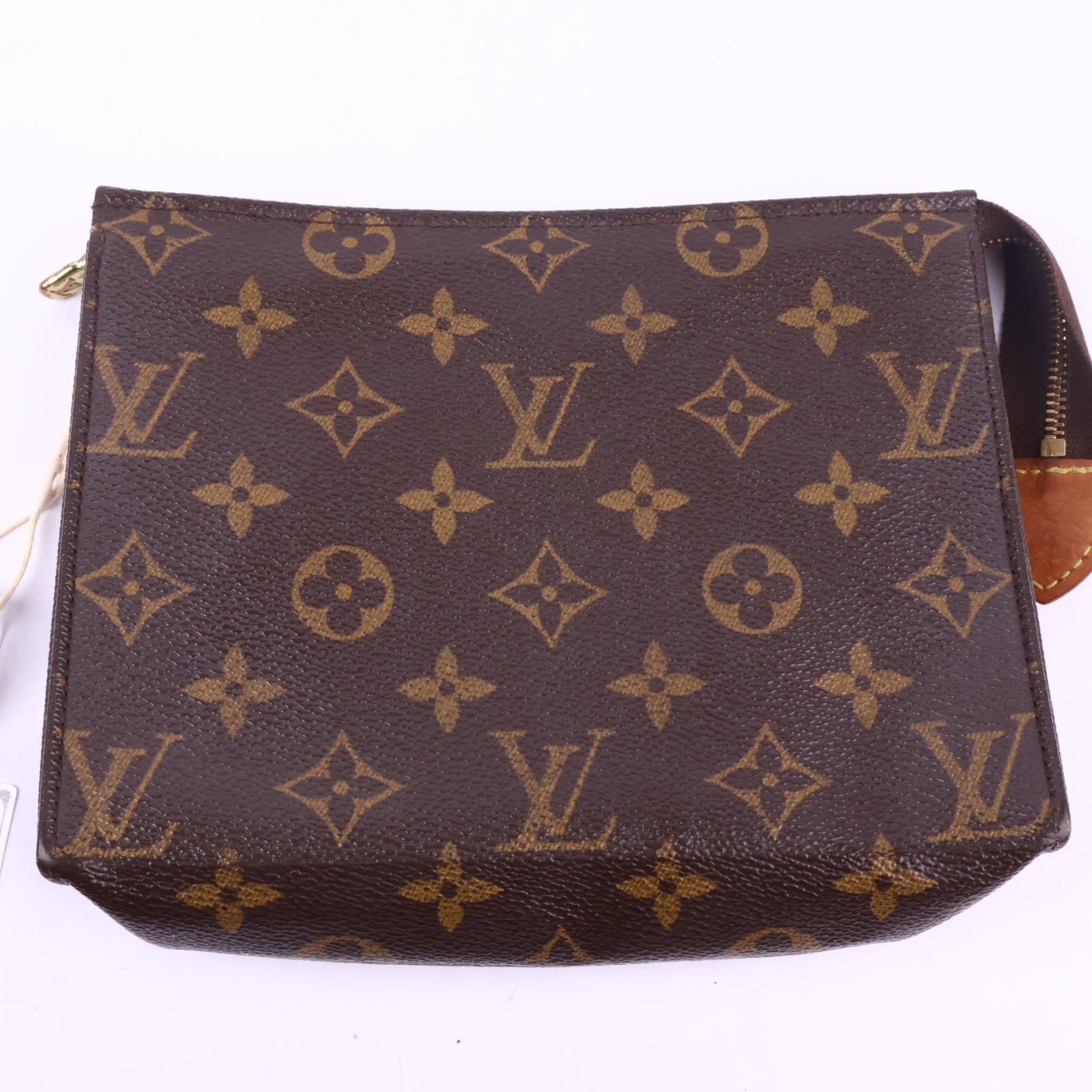 J2843 Louis Vuitton Mini Bag Monogram Toiletry Pouch | Pre-Owned Brown Monogram Canvas