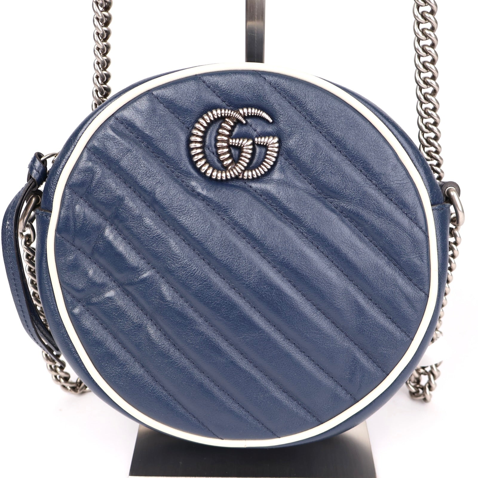 J1370 Gucci Mini GG Marmont Matelasse Leather Bag- Pre Owned