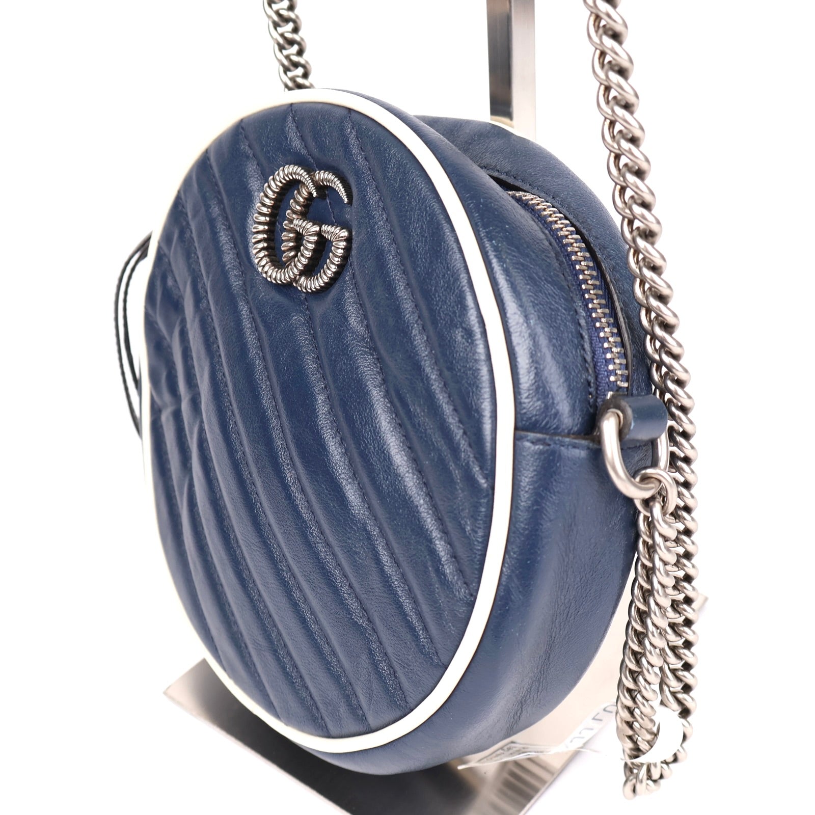 J1370 Gucci Mini GG Marmont Matelasse Leather Bag- Pre Owned