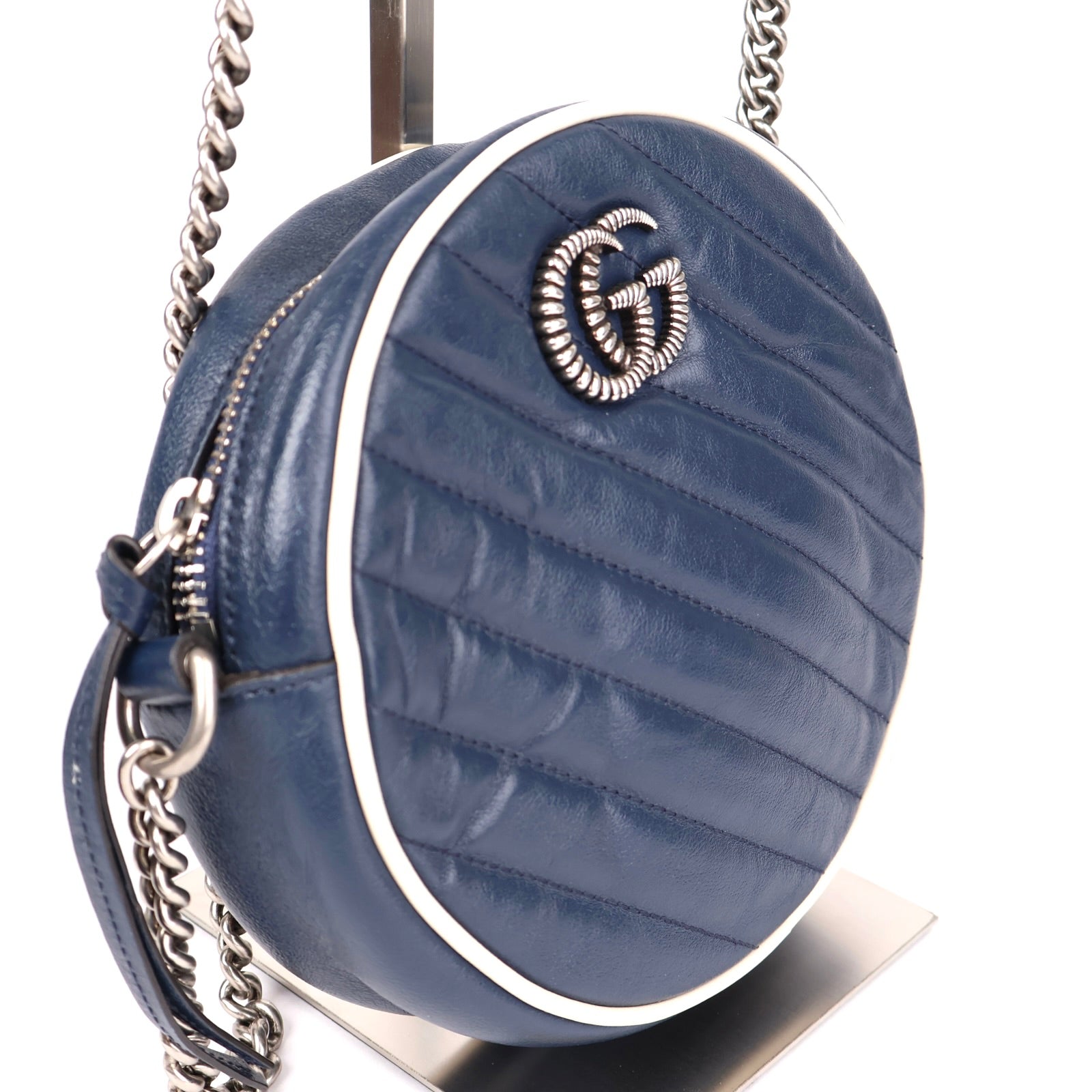 J1370 Gucci Mini GG Marmont Matelasse Leather Bag- Pre Owned