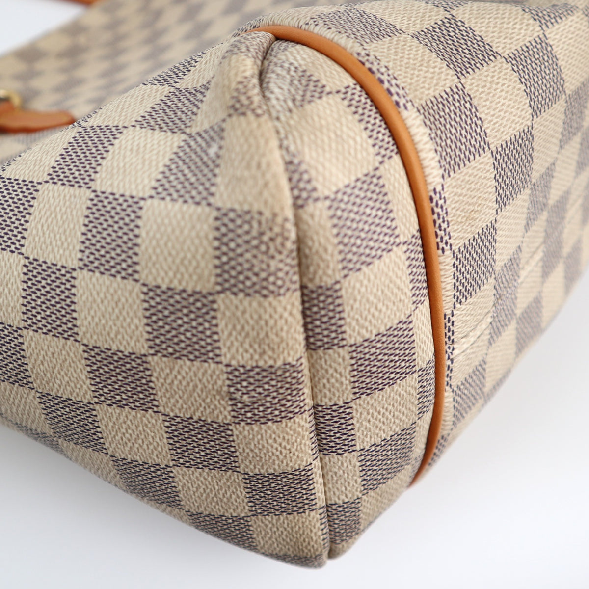 Louis Vuitton Damier Azur Totally Canvas Totally MM Shoulder Bag C1681R# | Pre-Owned Very Good Brown Damier Canvas