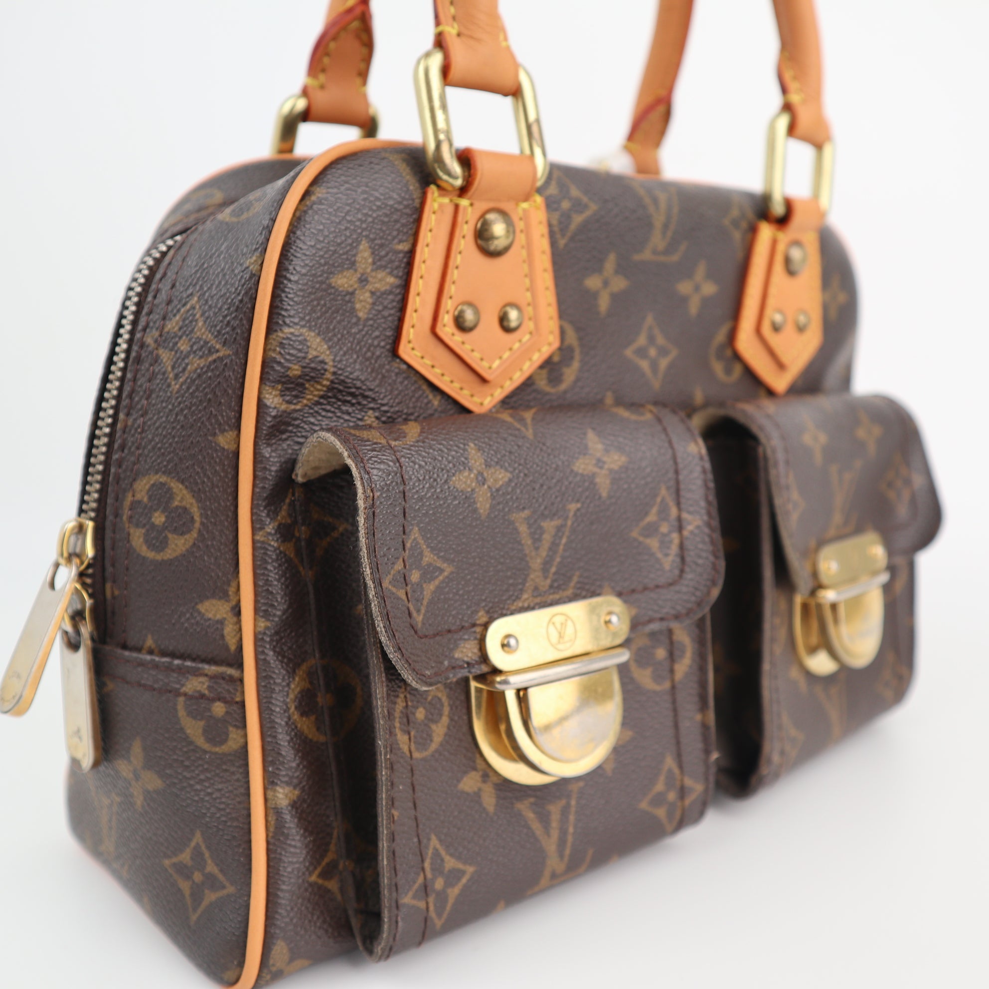 Louis Vuitton Monogram Manhattan PM Shoulder Bag C1682R | Pre-Owned Very Good Brown Monogram Canvas