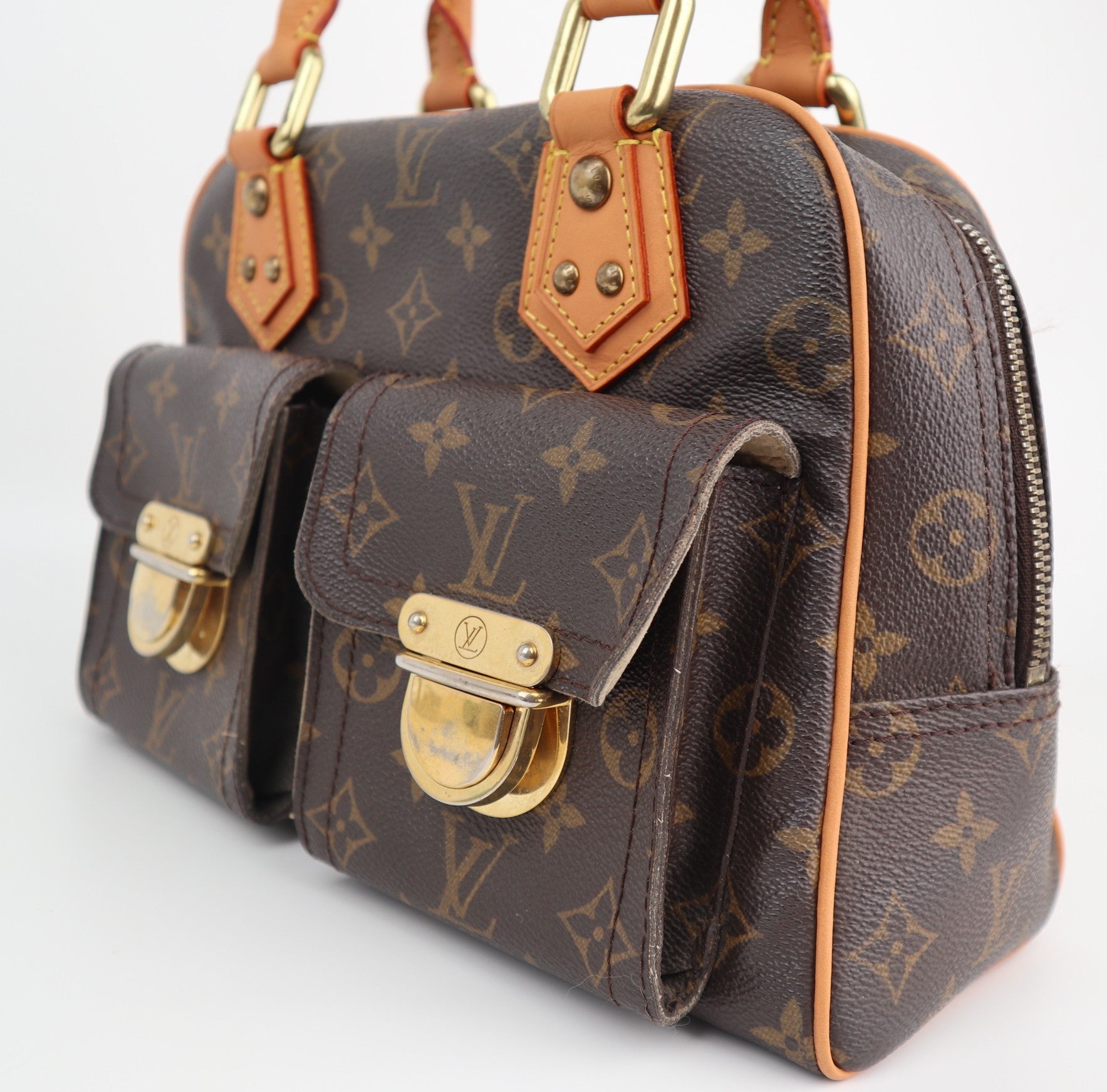 Louis Vuitton Monogram Manhattan PM Shoulder Bag C1682R | Pre-Owned Very Good Brown Monogram Canvas