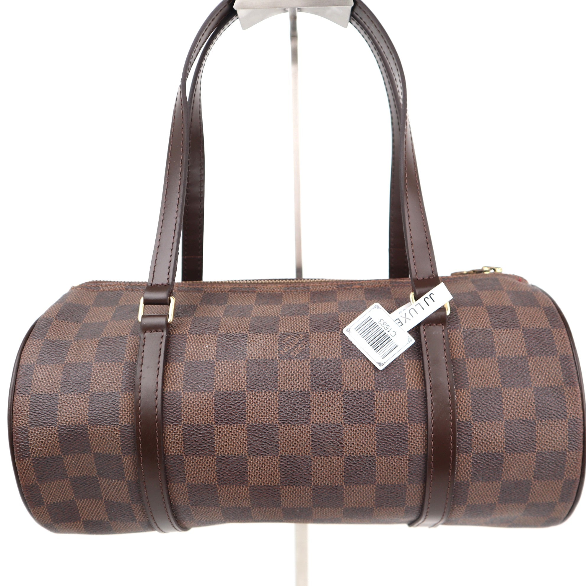 Louis Vuitton Damier Ebene Papillon 30 Shoulder Bag C1683R | Pre-Owned Very Good Brown Damier Ebene Canvas