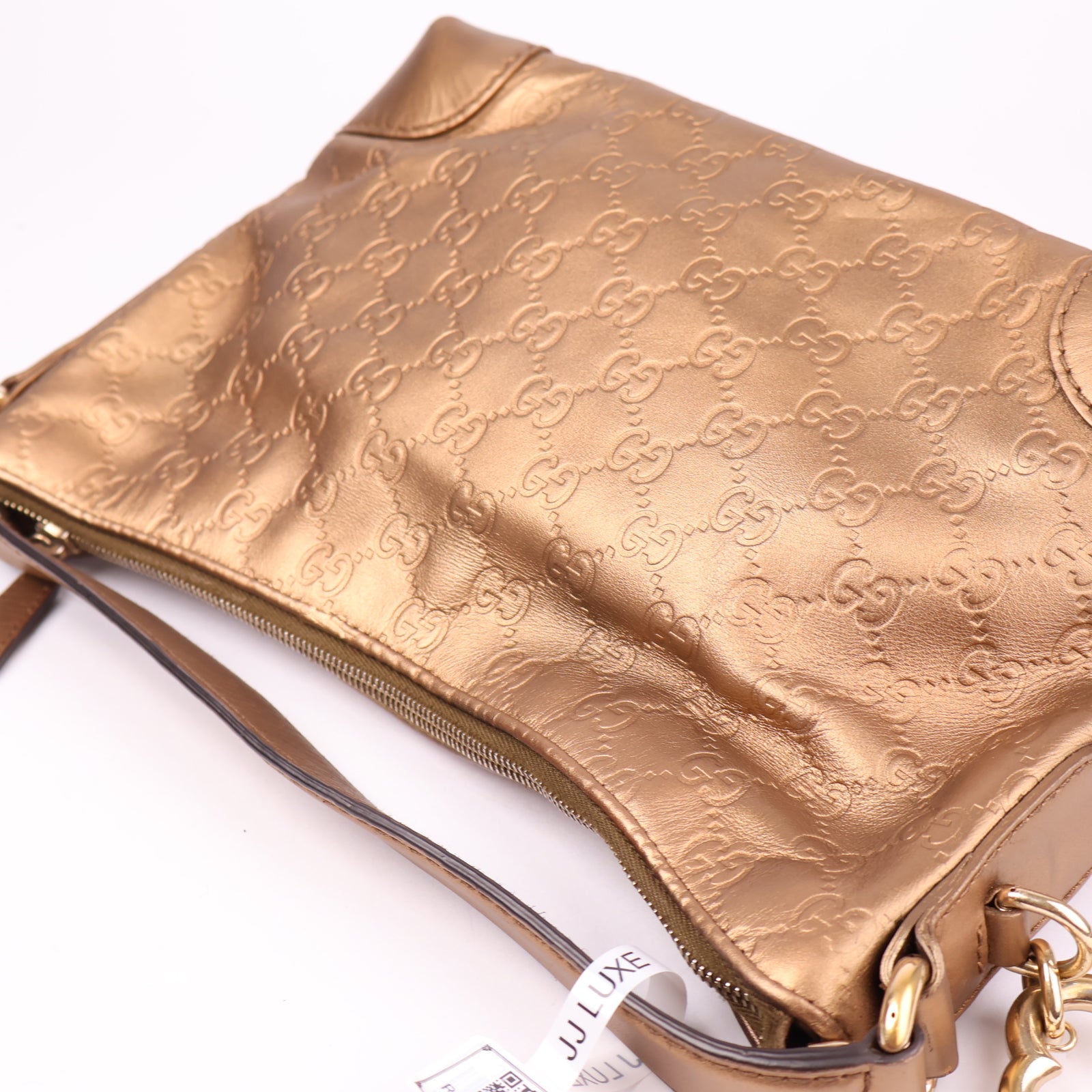 J1364 Gucci Leather handbag Brown - Pre Owned