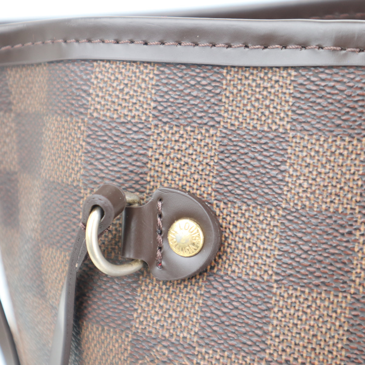 C2549R Louis Vuitton Tote Bag Neverfull MM | Pre-Owned Excellent White / Blue Damier Azur Canvas