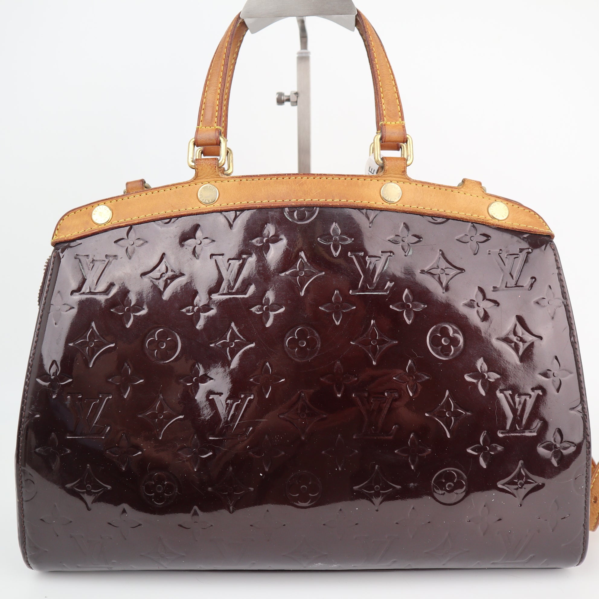 Louis Vuitton Amarante Monogram Vernis Brea MM Shoulder Bag C1684 | Pre-Owned Good Brown Monogram Canvas