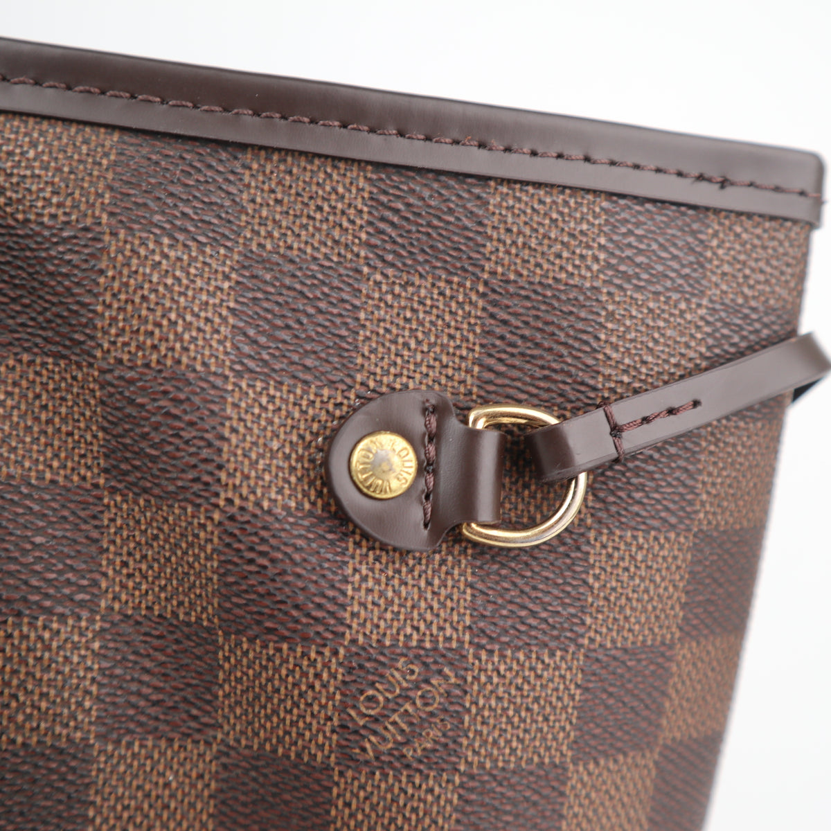 C2549R Louis Vuitton Tote Bag Neverfull MM | Pre-Owned Excellent White / Blue Damier Azur Canvas