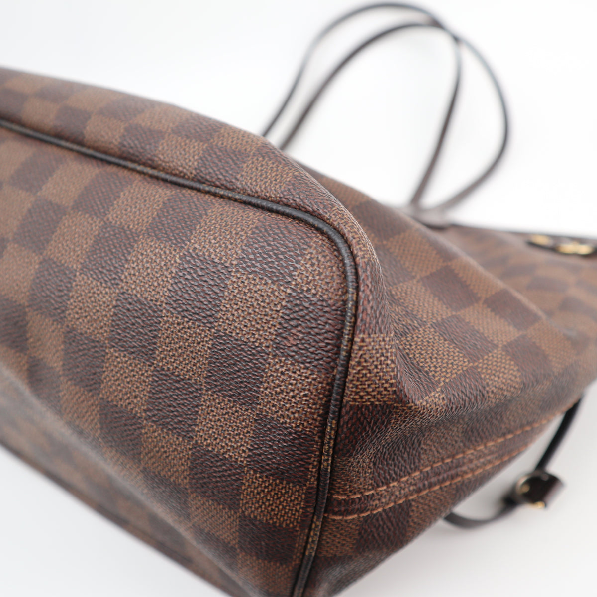 C2549R Louis Vuitton Tote Bag Neverfull MM | Pre-Owned Excellent White / Blue Damier Azur Canvas