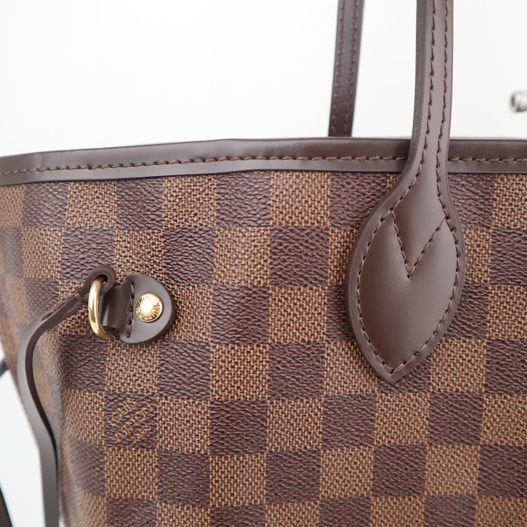 C2550R Louis Vuitton Tote Bag Neverfull MM | Pre-Owned Excellent White / Blue Damier Azur Canvas