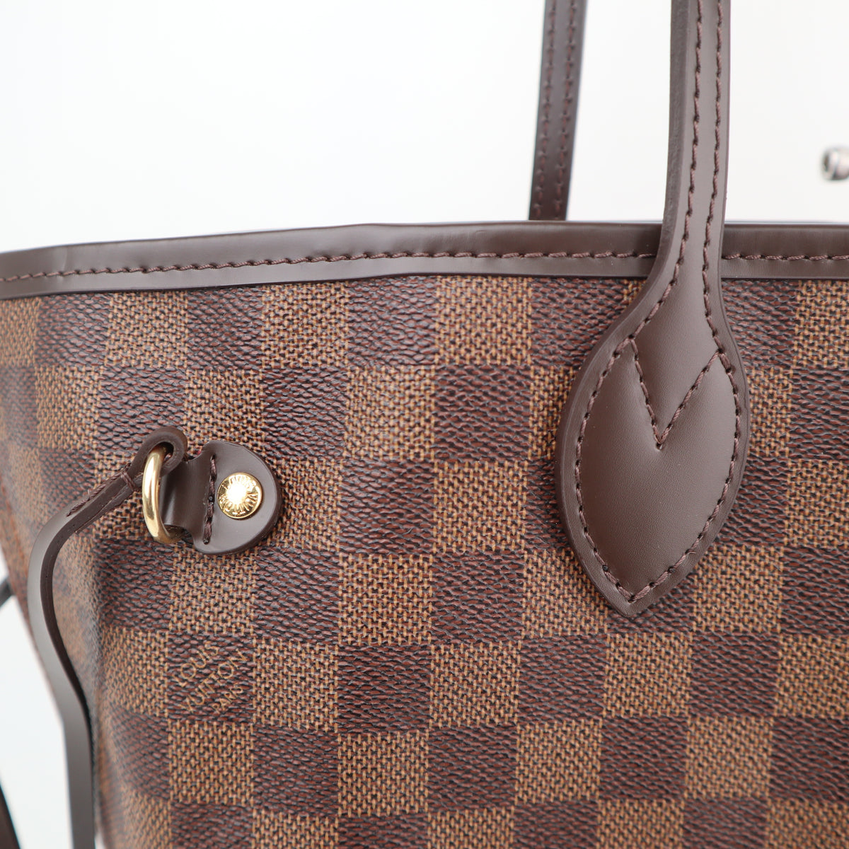 C2550R Louis Vuitton Tote Bag Neverfull MM | Pre-Owned Excellent White / Blue Damier Azur Canvas
