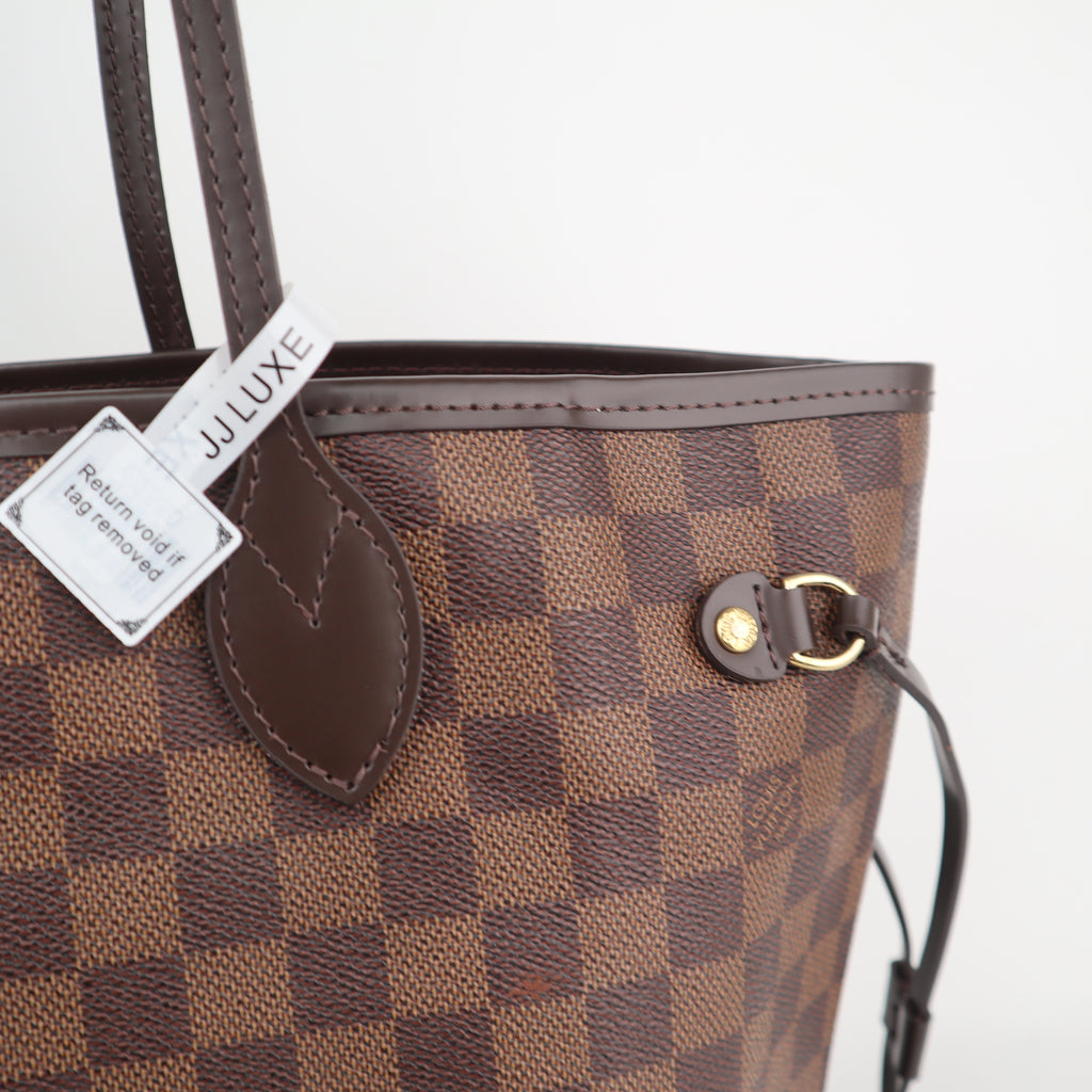 C2550R Louis Vuitton Tote Bag Neverfull MM | Pre-Owned Excellent White / Blue Damier Azur Canvas
