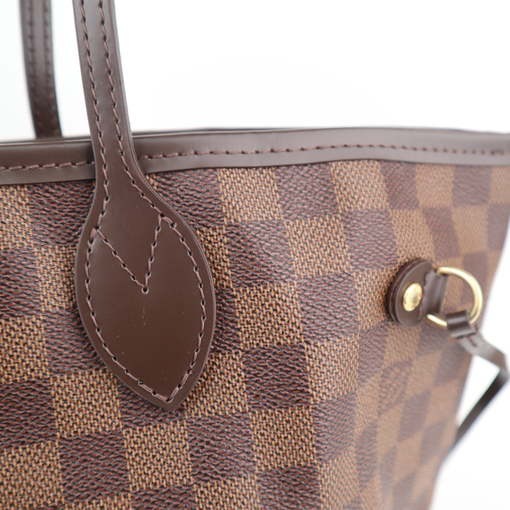 C2550R Louis Vuitton Tote Bag Neverfull MM | Pre-Owned Excellent White / Blue Damier Azur Canvas