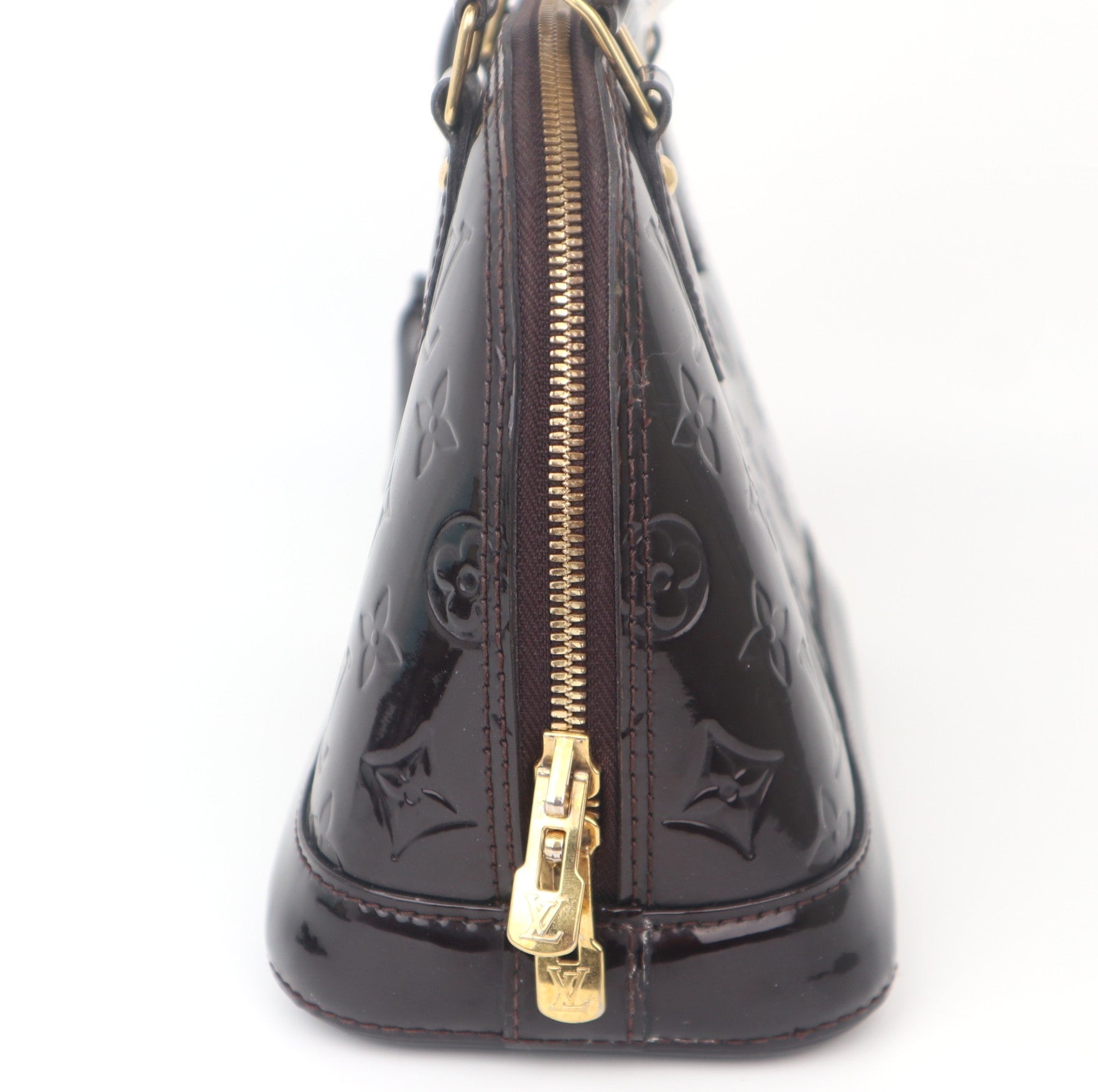 C1106 Louis Vuitton Amarante Monogram Vernis Alma BB Bag -Pre Owned