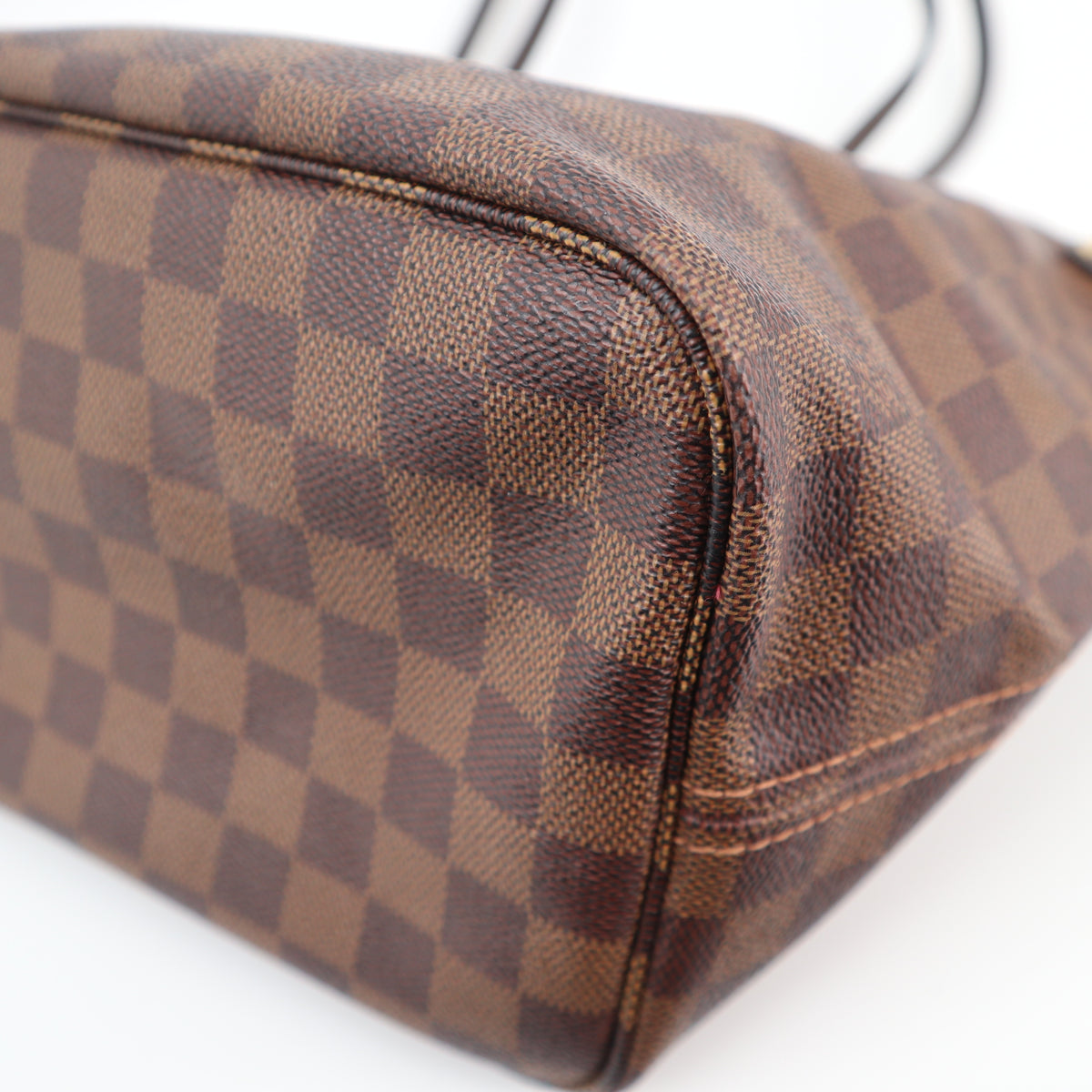 C2550R Louis Vuitton Tote Bag Neverfull MM | Pre-Owned Excellent White / Blue Damier Azur Canvas