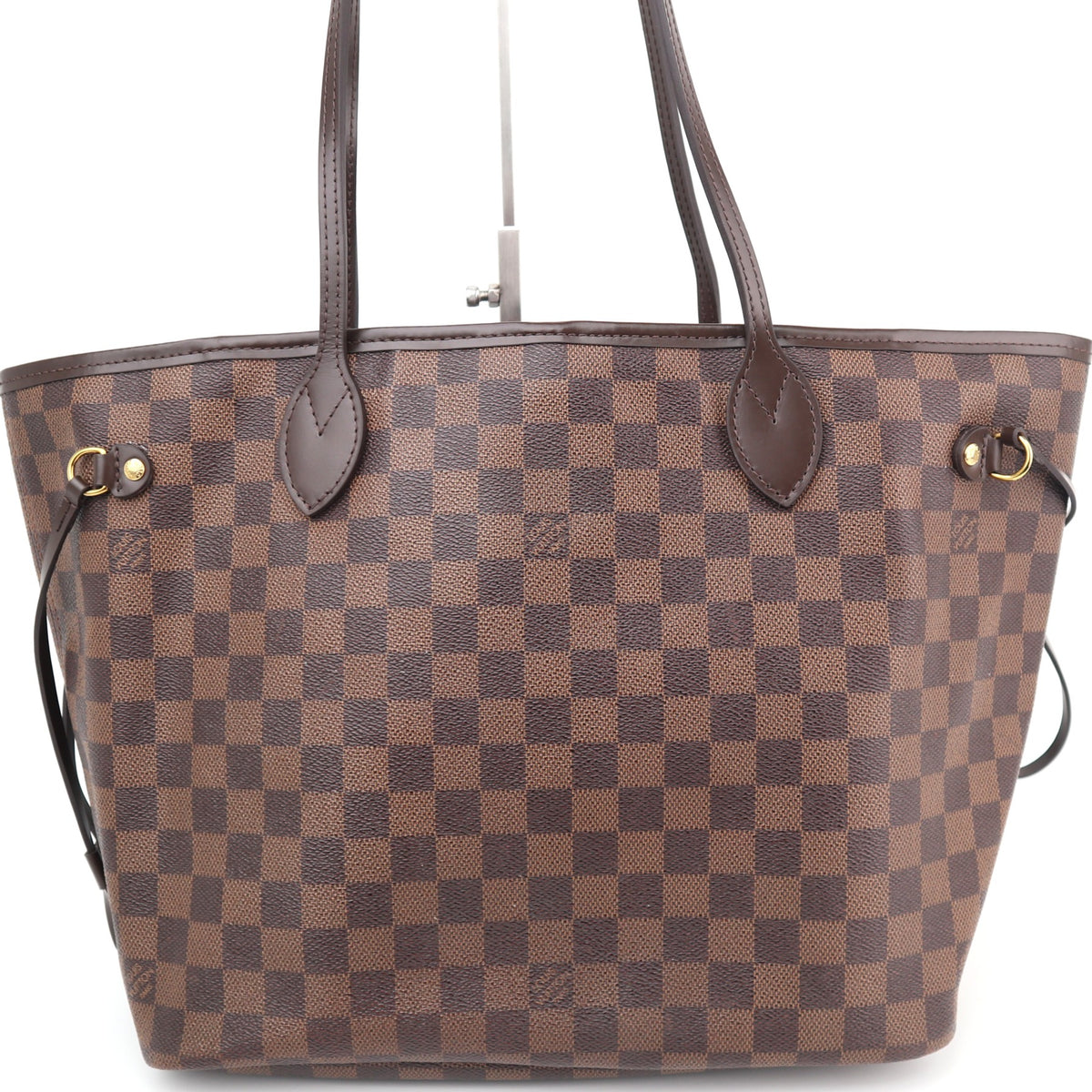 C2551R Louis Vuitton Tote Bag Neverfull MM | Pre-Owned Excellent White / Blue Damier Azur Canvas